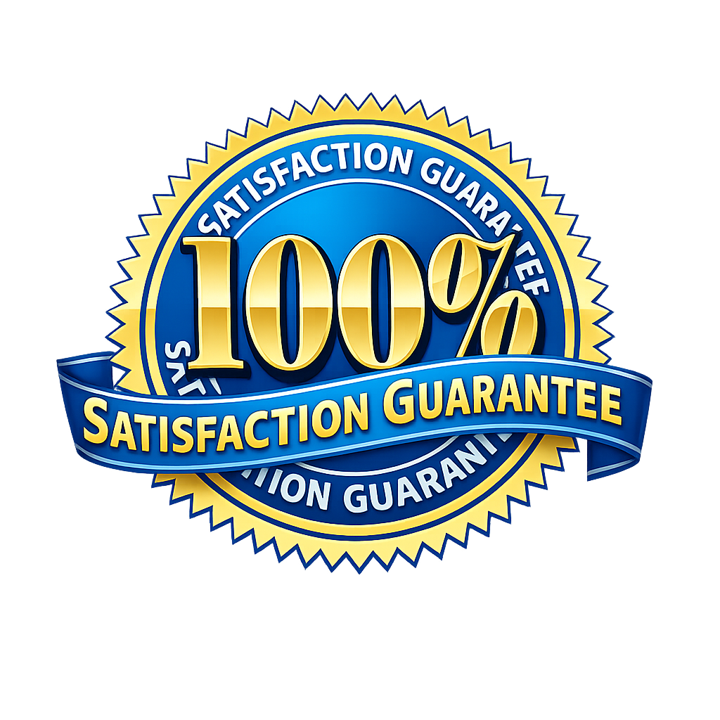 100% Satisfaction Guaranteed